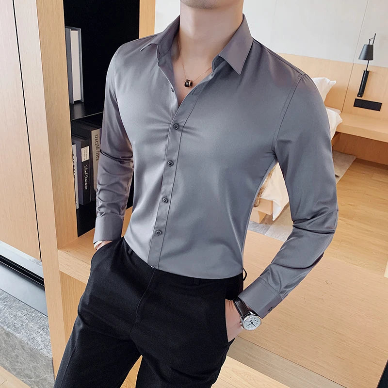 Camisa Social Masculina Slim Fit