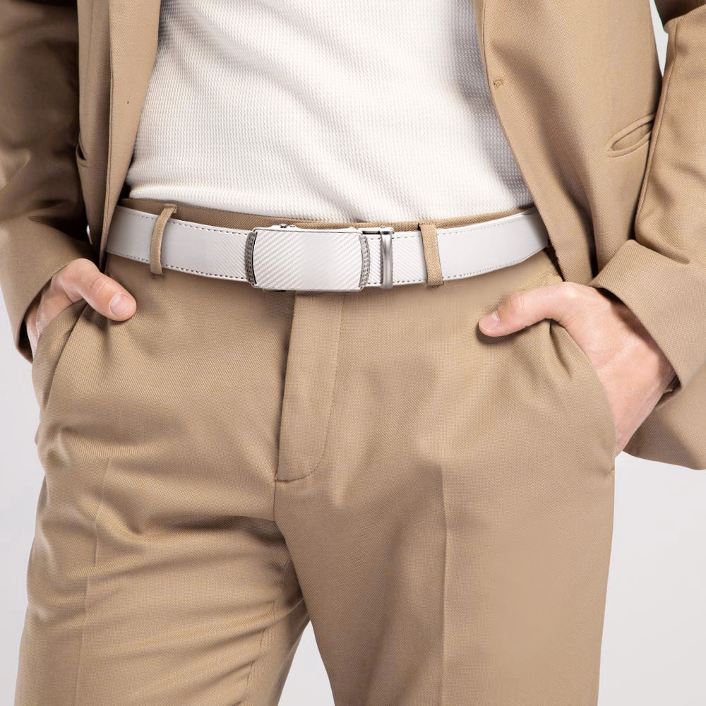 Cinto Masculino de Couro com Fivela Automática - Elegância e Praticidade