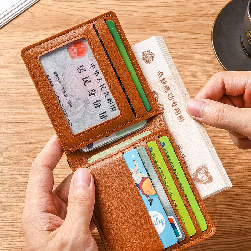 Carteira Slim Masculina em Couro PU