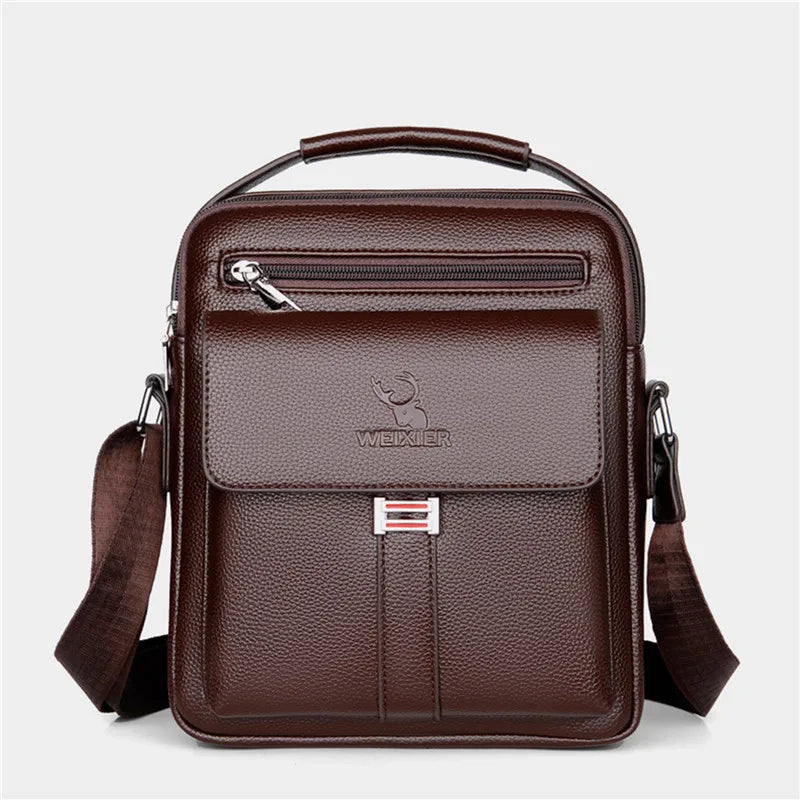 Bolsa Crossbody Masculina Marrom- Loja Melanio
