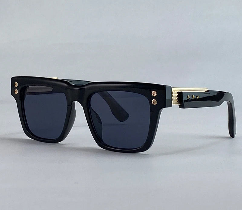 Óculos de Sol Quadrados Steampunk Masculino UV400