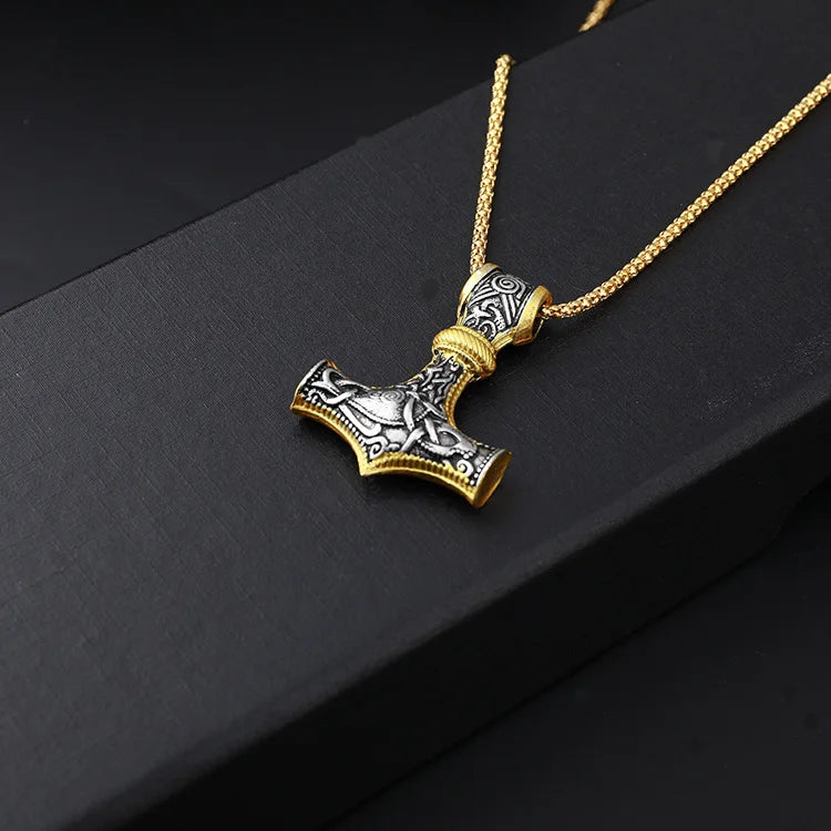 Colar Masculino Mjolnir Viking - Estilo e Poder