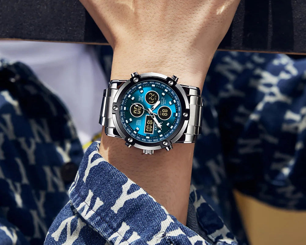 Relógio Masculino OLEVS Multifuncional e Elegante