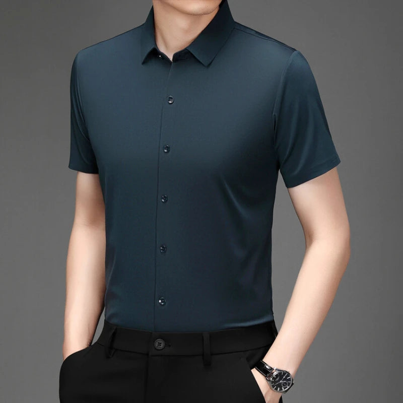 Camisa Masculina Elástica Casual