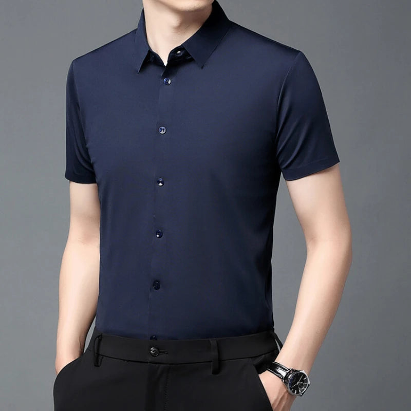 Camisa Masculina Elástica Casual