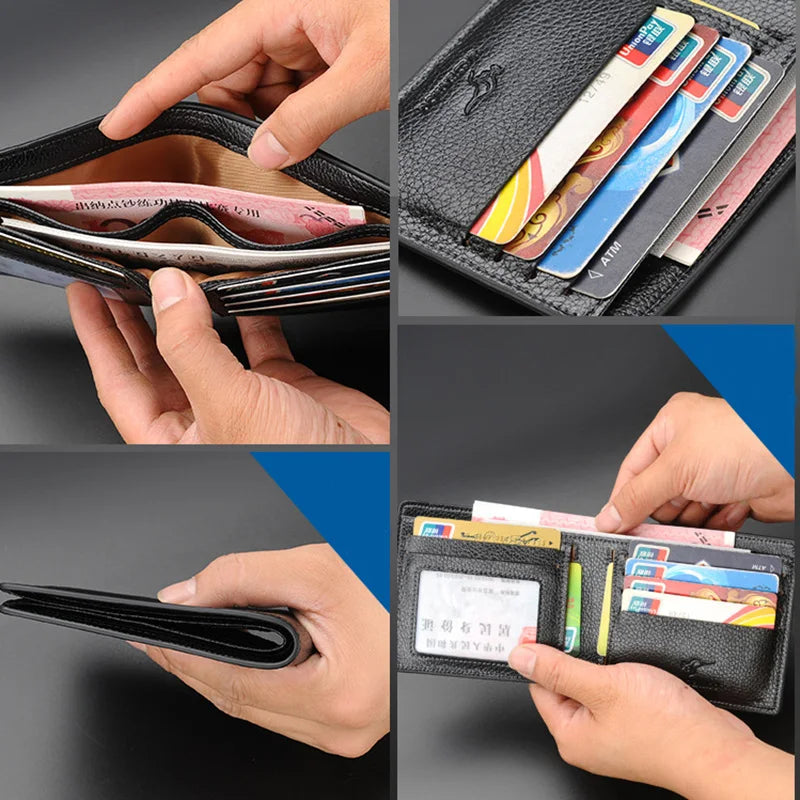 Carteira Masculina de Couro Genuíno - Elegância e Praticidade