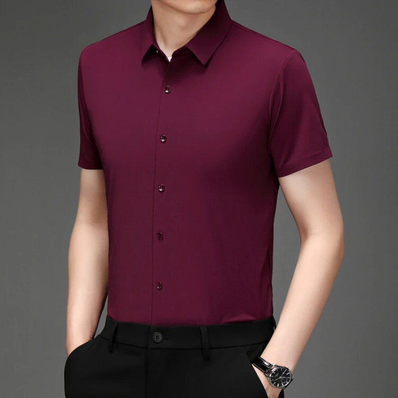 Camisa Masculina Elástica Casual