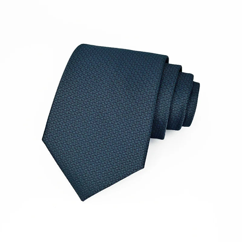 8cm de largura cor sólida escuro listrado pescoço gravatas para homens na moda senhores formal marrom vinho gravata festa de casamento terno smoking cravat