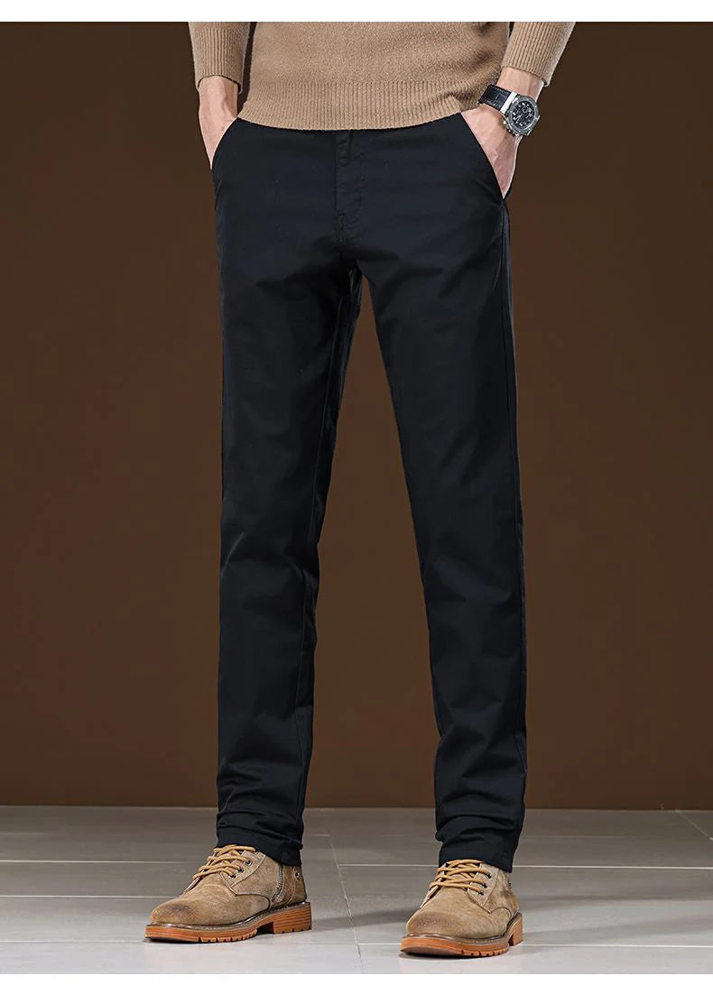 Calças Masculinas de Algodão 97% com Ajuste Confortável