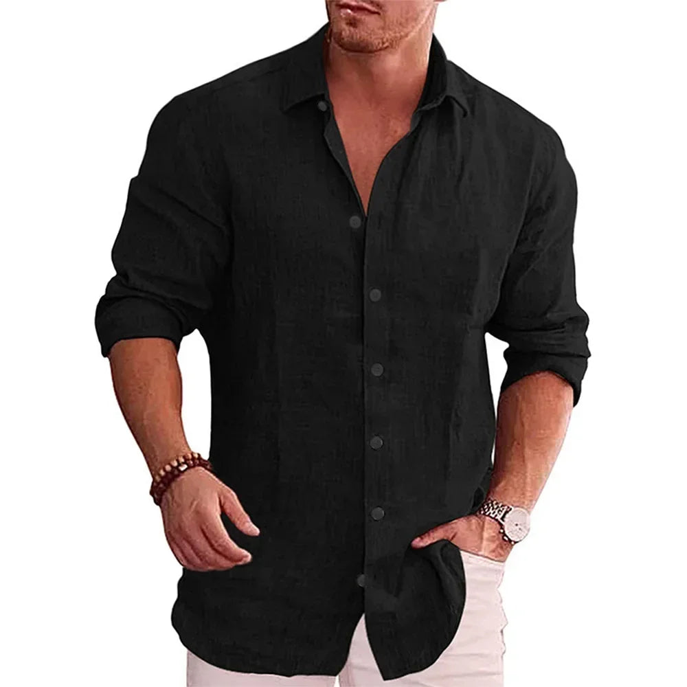 Camisa Masculina de Linho Algodão: Conforto e Estilo Casual