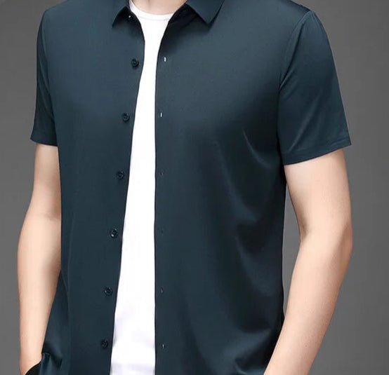 Camisa Masculina Elástica Casual