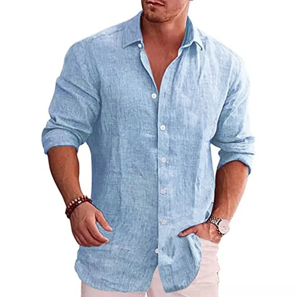 Camisa Masculina de Linho Algodão: Conforto e Estilo Casual
