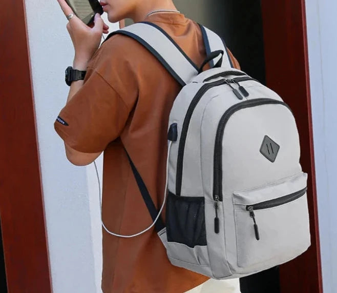 Mochila Para Notebook Cinza- Loja Melanio