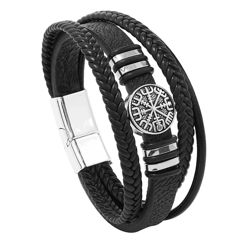 Preto árvore vermelha masculino design exclusivo novo punk vintage manguito masculino pulseiras de couro pulseiras para mulheres acessórios de jóias