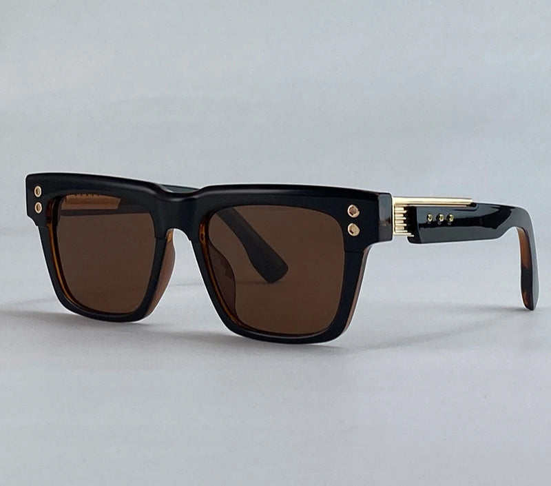 Óculos de Sol Quadrados Steampunk Masculino UV400