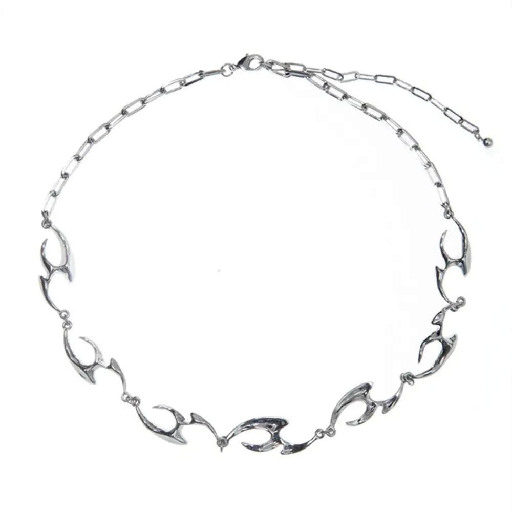 Colar Irregular de Aço Titânio Unissex - Luxo e Estilo