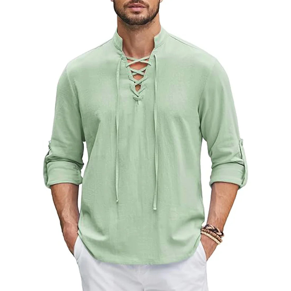 Camisa Masculina Pirata Verde- Melanio