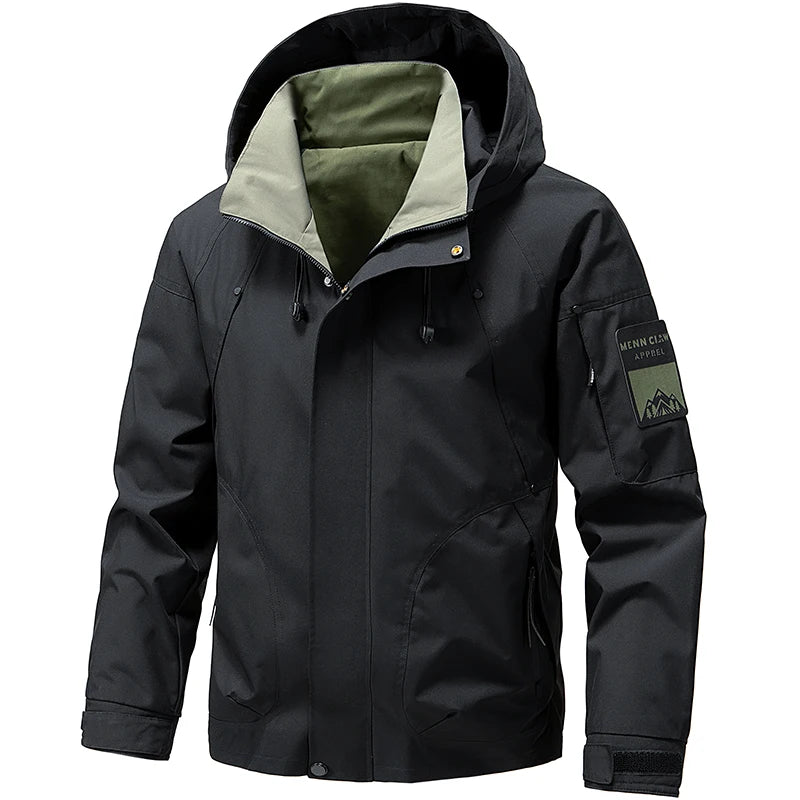 Jaqueta Softshell Impermeável Masculina com Capuz