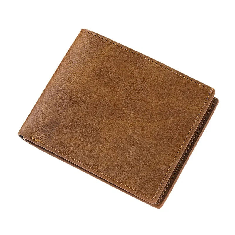 Carteira Masculina Clássica de Couro PU com Zíper