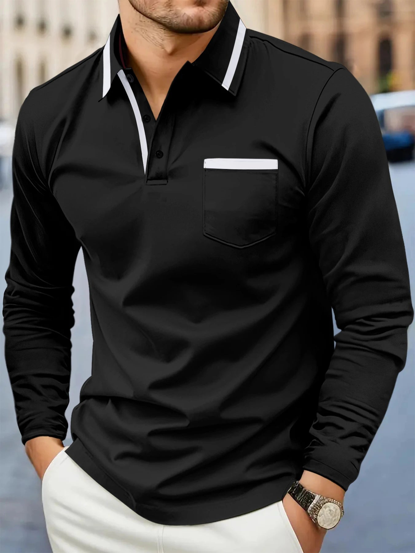 Camisa Polo Masculina Elegante Confortável
