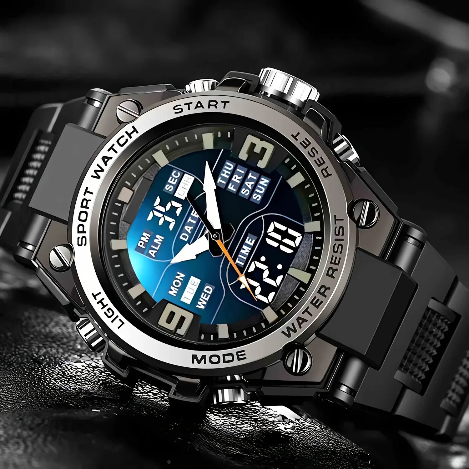 Relógio Digital Masculino para Aventura ao Ar Livre