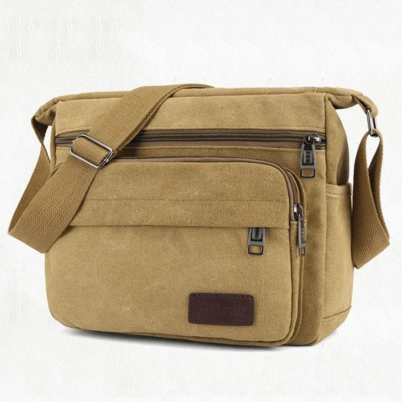 Bolsa Carteiro Masculina Lona,Mala de Mensageiro-Loja Melanio