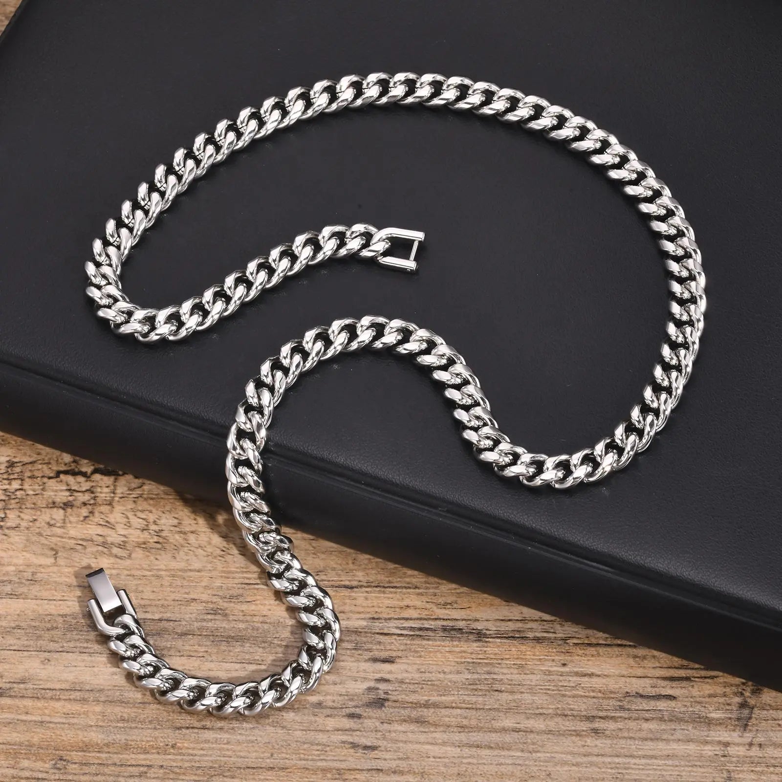 Colar de Corrente Cubana,Cordão de Ouro Masculino-Loja Melanio