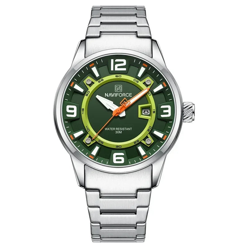 Relógio Masculino Naviforce Luxo à Prova D'Água 2024