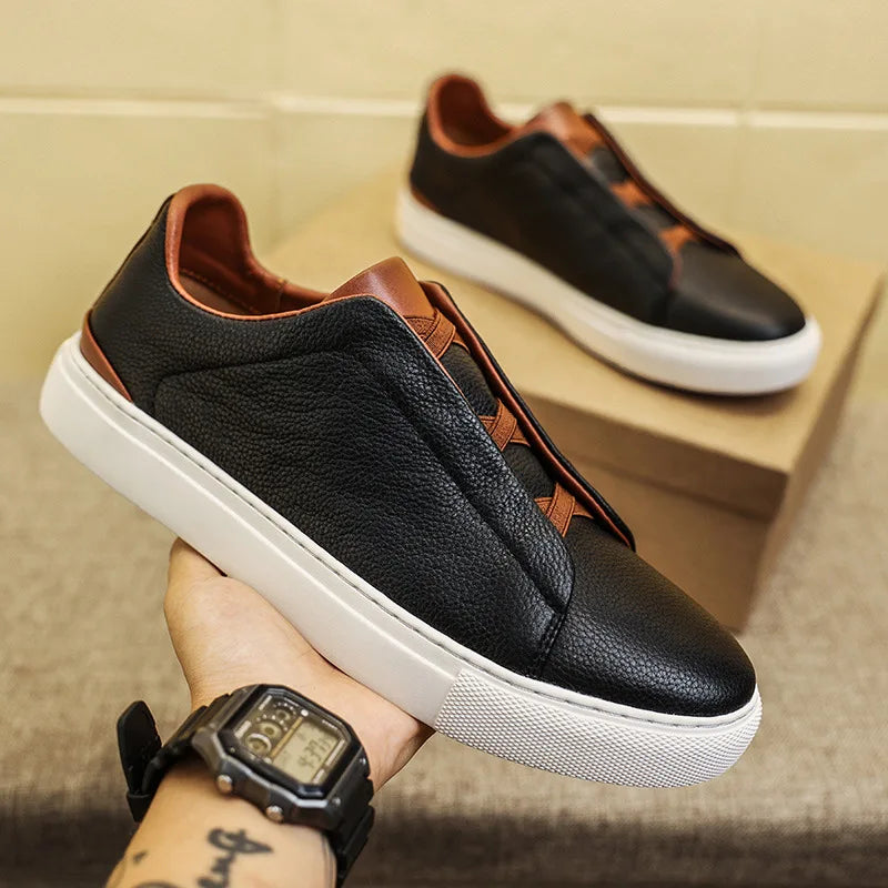 Tenis Puma Masculino Casual Couro,Tênis Casual Masculino em Couro-Melanio