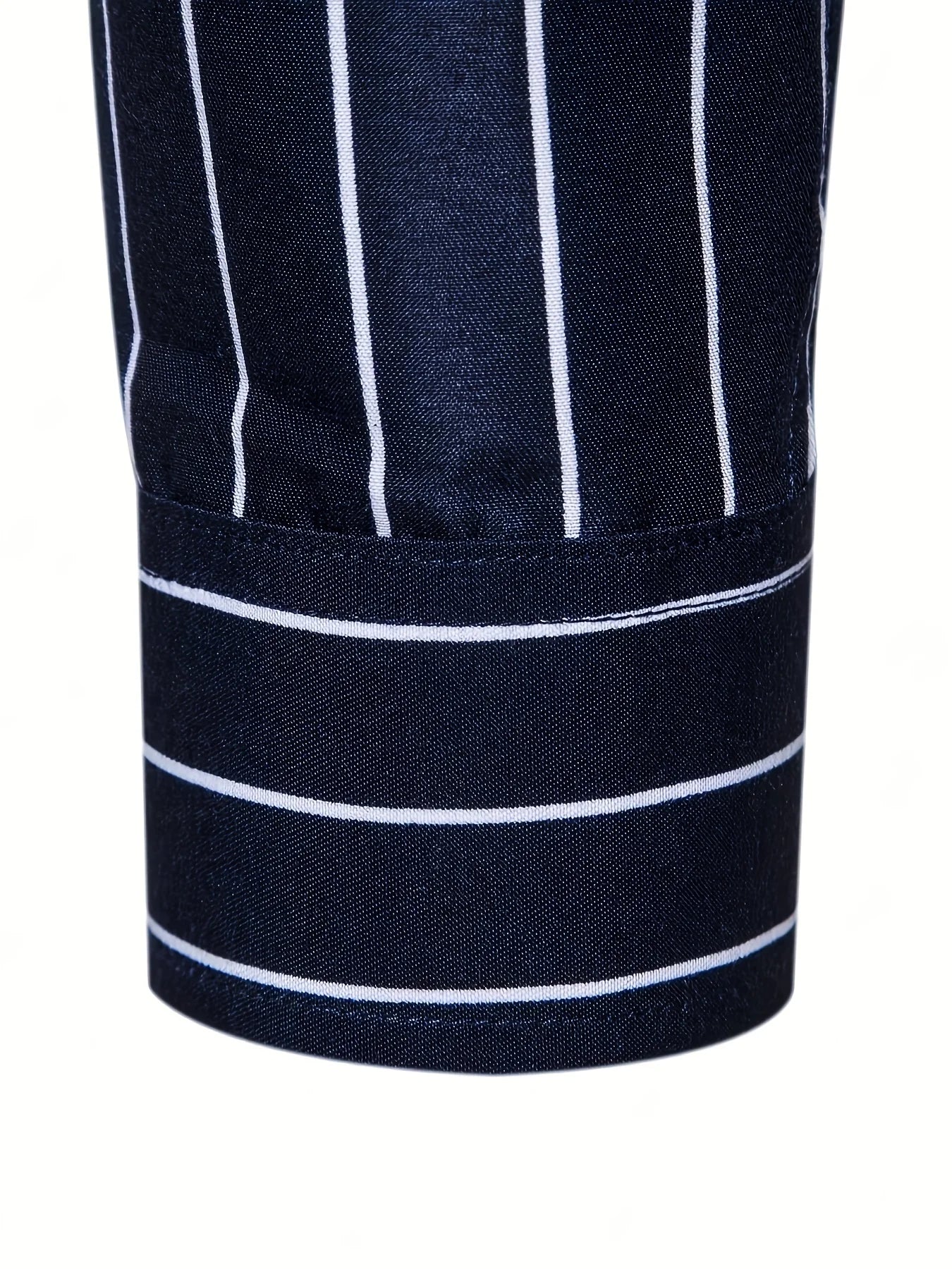 Camisa Casual Masculina Elegante Listrada