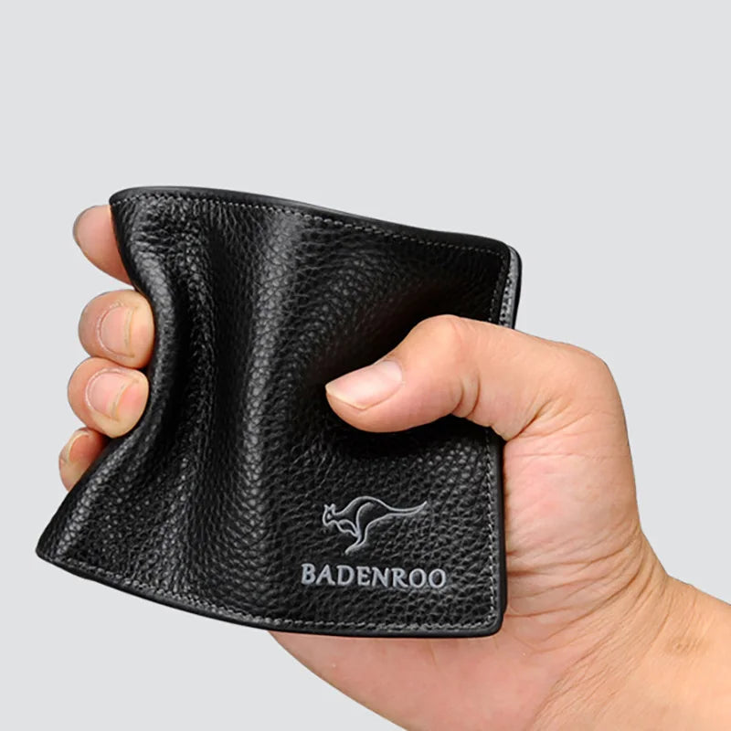 Carteira Masculina de Couro Genuíno - Elegância e Praticidade