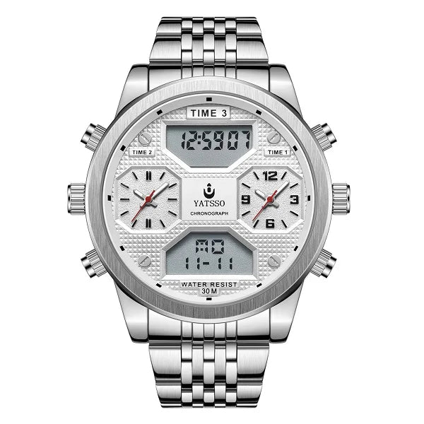 Relógio Masculino Triplo Movimento Luxo