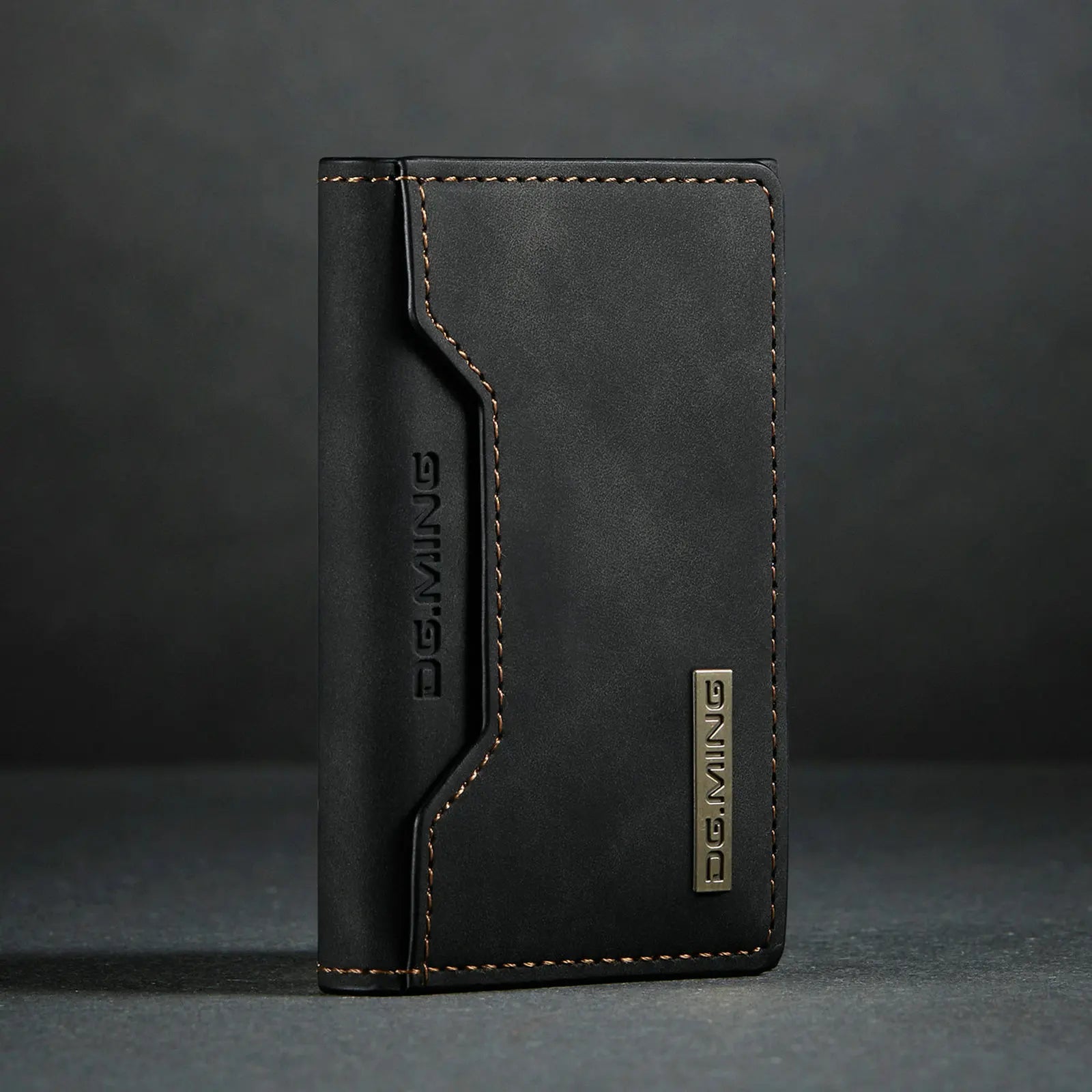 Carteira Masculina Minimalista Preto- Loja Melanio