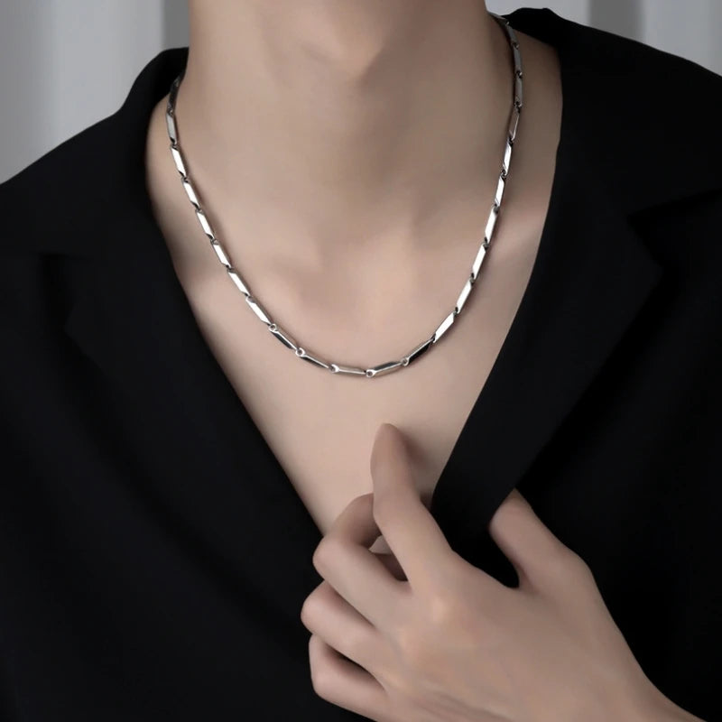 Corrente Elo Quadrado,Corrente Masculina-Loja Melanio