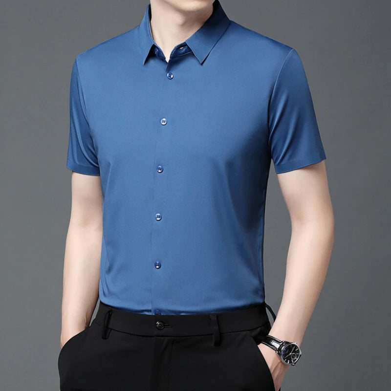 Camisa Masculina Elástica Casual