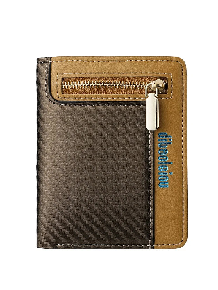Carteira Masculina de Fibra de Carbono RFID Luxo