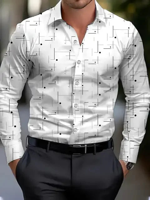 Camisa Masculina 3D Estilo Casual