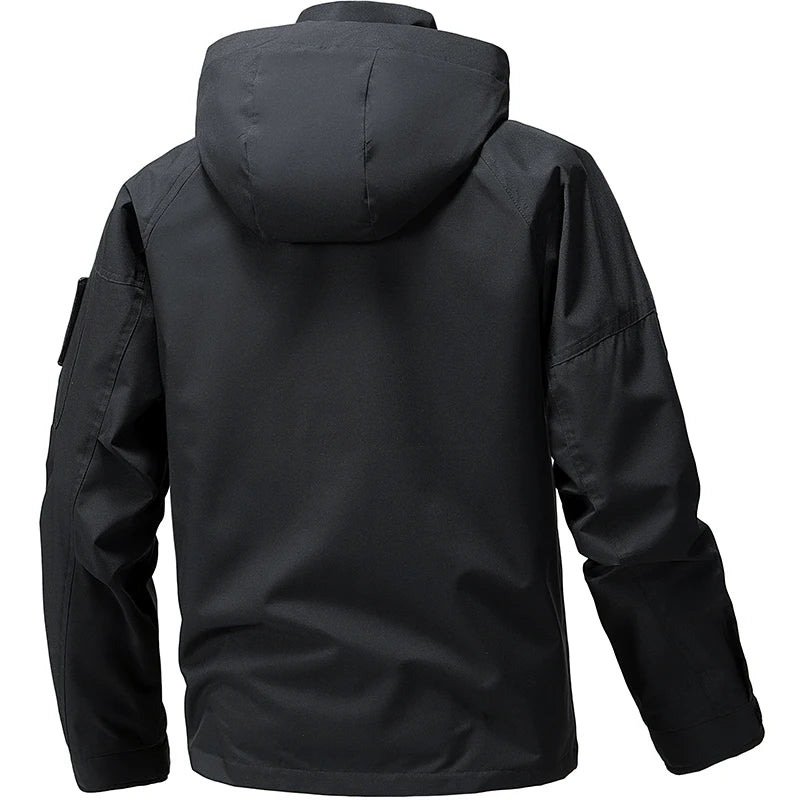 Jaqueta Softshell Impermeável Masculina com Capuz