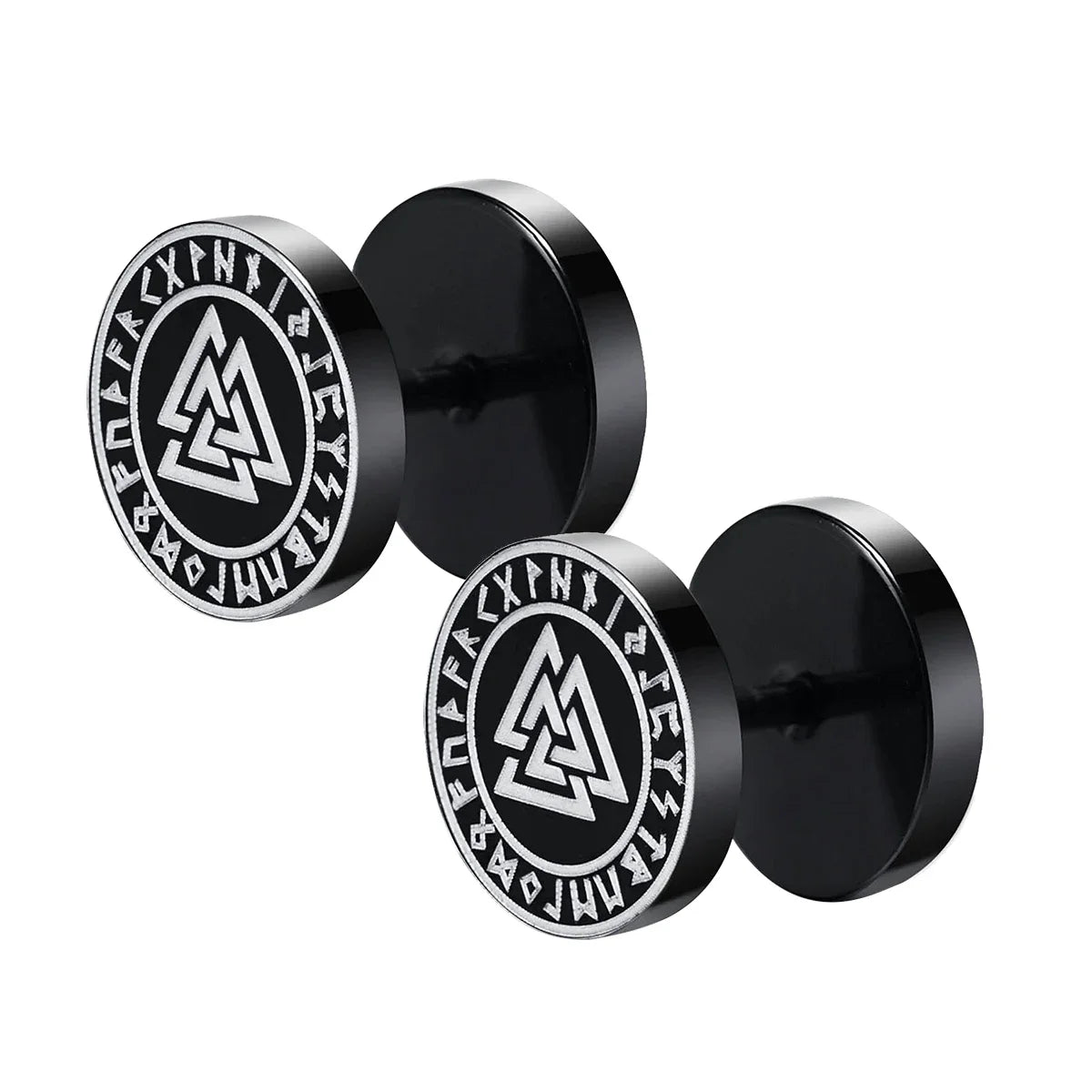 Brincos Viking Gótico Nórdico em Aço Inoxidável