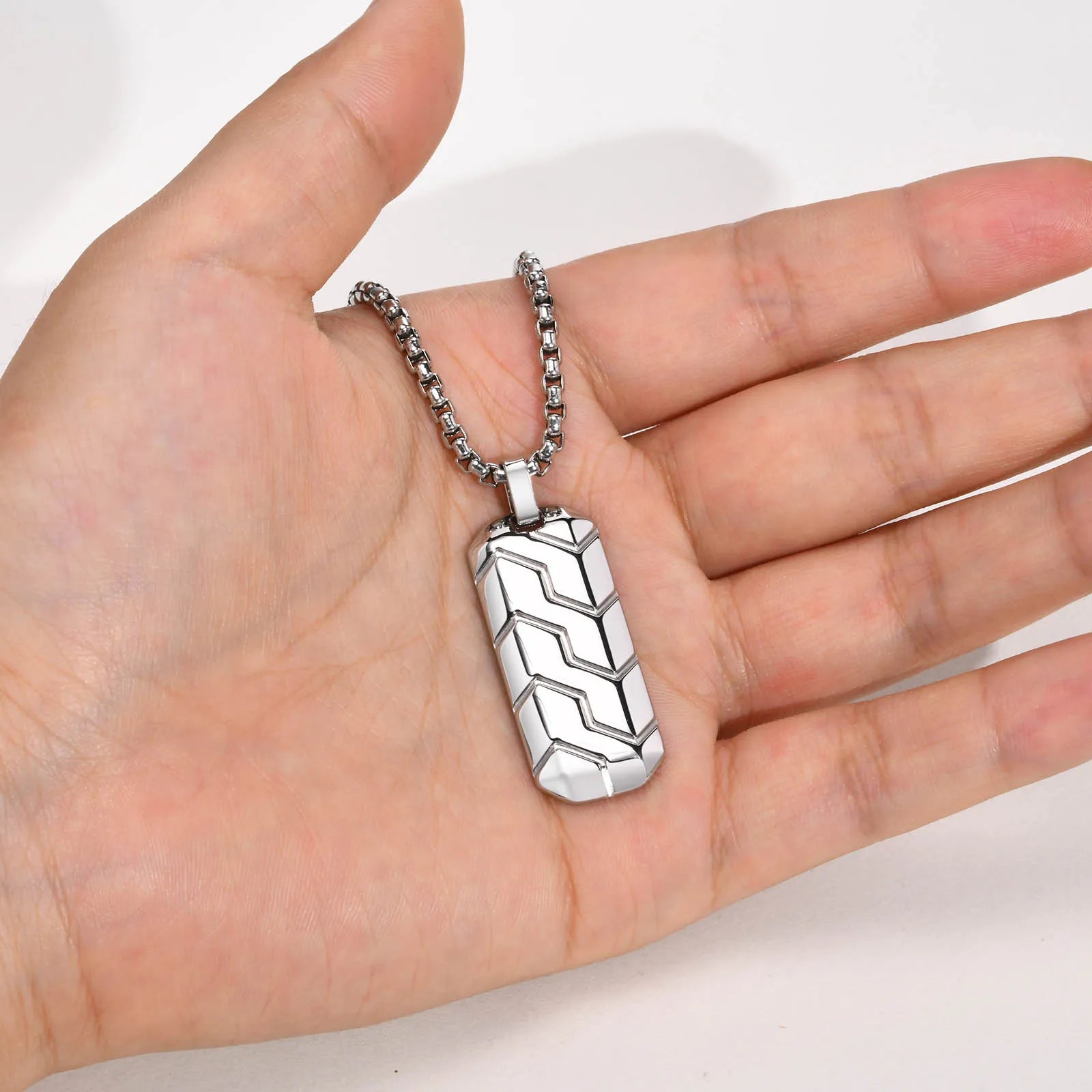 Colar Masculino Padrão Pneu,colar Masculino-Loja Melanio