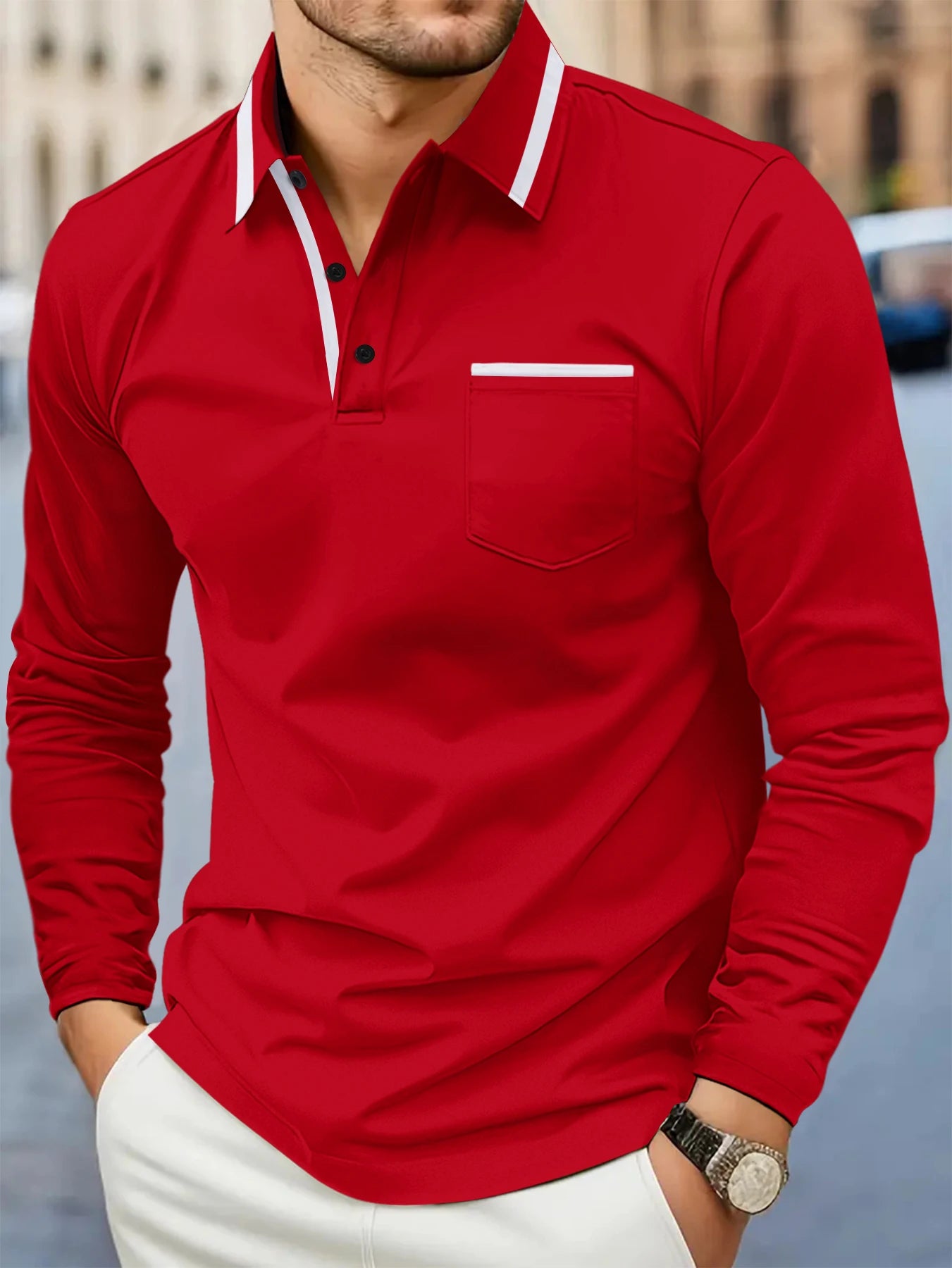 Camisa Polo Masculina Elegante Confortável