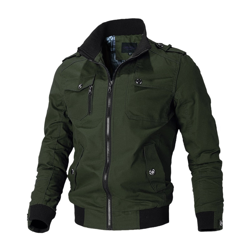 Jaqueta Militar Masculina Casual UETEEY