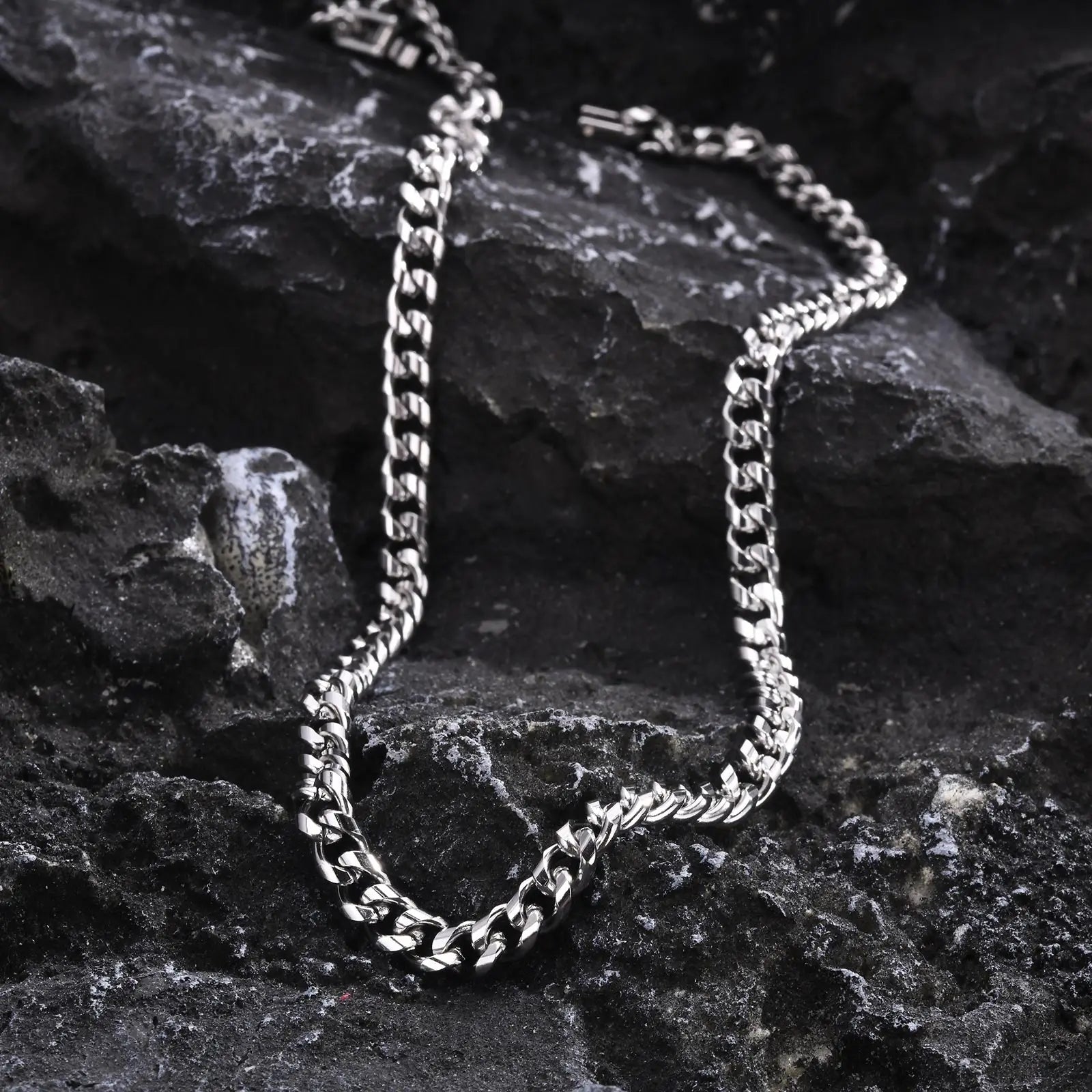 Colar de Corrente Cubana,Cordão de Ouro Masculino-Loja Melanio