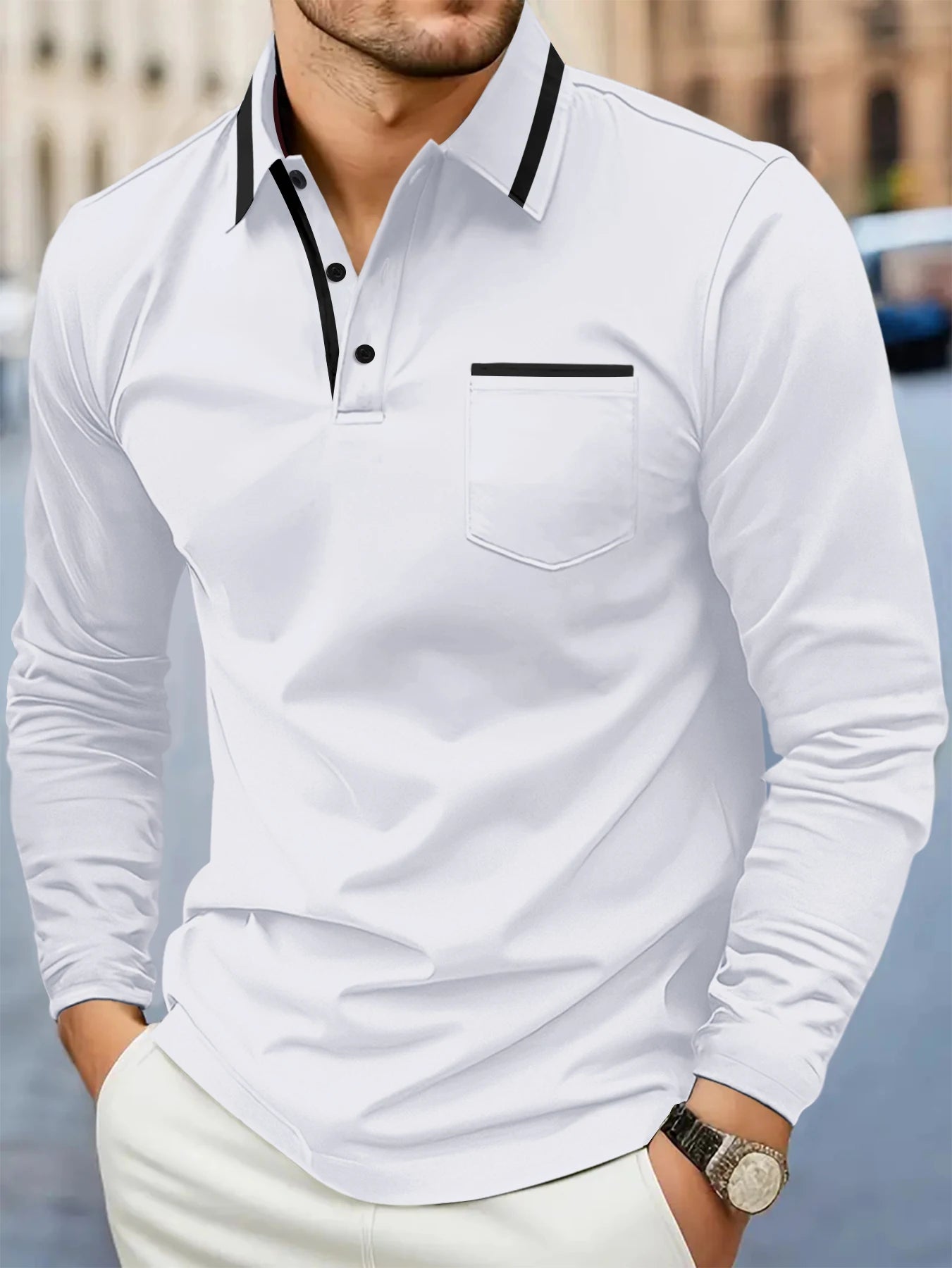 Camisa Polo Masculina Elegante Confortável