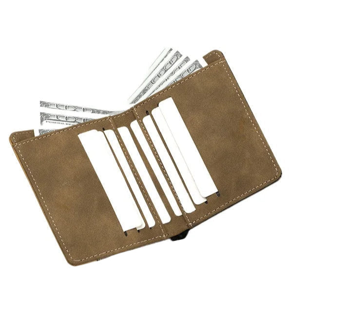 Carteira Masculina de Fibra de Carbono RFID Luxo