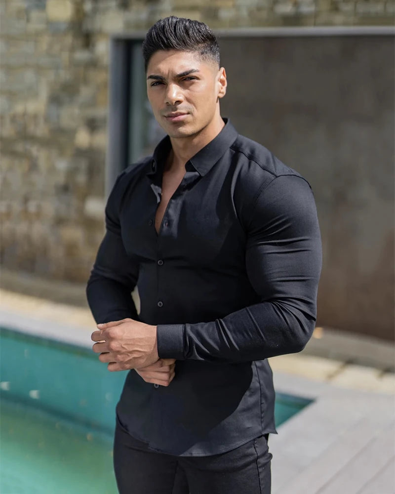 Camisa Masculina Slim Fit