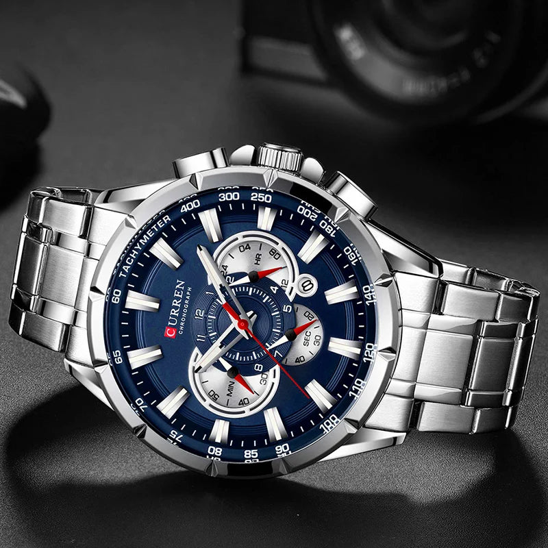 Relógio de Pulso Masculino Prata- Melanio