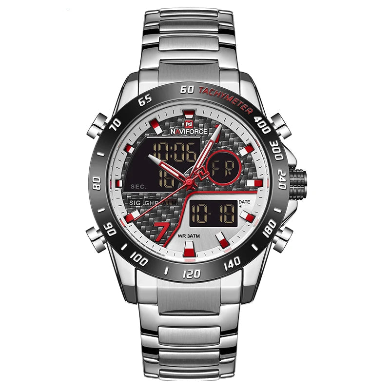 Relógio Masculino Naviforce Luxo Militar Digital