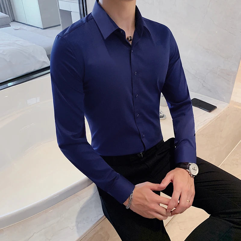 Camisa Social Masculina Slim Fit