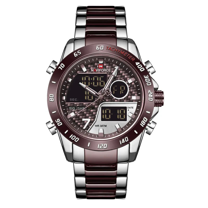 Relógio Masculino Naviforce Luxo Militar Digital